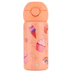 Μπουκάλι θερμός παιδικό Wonder bottle ανοξείδωτο 18/8 Candy sky 350ml 7x18εκ Estia 01-43643