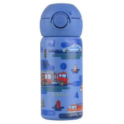 Μπουκάλι θερμός παιδικό Wonder bottle ανοξείδωτο 18/8 City heroes 350ml 7x18εκ Estia 01-43599