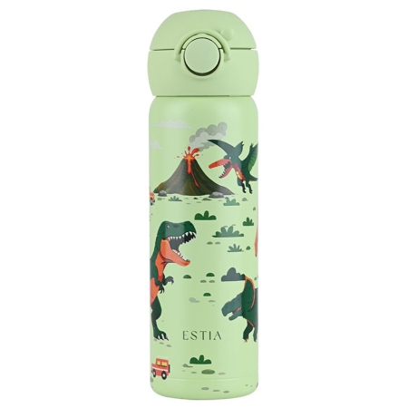 Μπουκάλι θερμός παιδικό Wonder bottle ανοξείδωτο 18/8 Dino explorer 500ml 7x22.5εκ Estia 01-43674