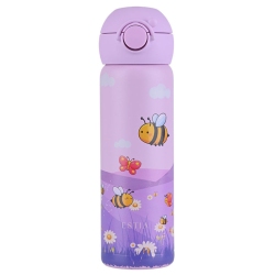 Μπουκάλι θερμός παιδικό Wonder bottle ανοξείδωτο 18/8 Garden friends 500ml 7x22.5εκ Estia 01-43681