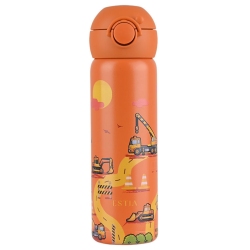 Μπουκάλι θερμός παιδικό Wonder bottle ανοξείδωτο 18/8 The big build 500ml 7x22.5εκ Estia 01-43698
