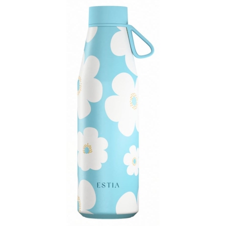 Μπουκάλι θερμός flow ανοξείδωτο 18/8 Blue daisy 500ml Estia 01-42189