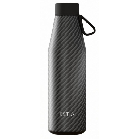 Μπουκάλι θερμός flow ανοξείδωτο 18/8 Carbon fibre 500ml Estia 01-47948
