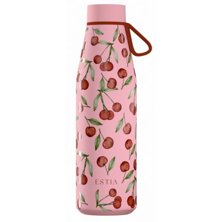 Μπουκάλι θερμός flow ανοξείδωτο 18/8 Cherry rose 500ml Estia 01-41991