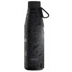 Μπουκάλι θερμός flow ανοξείδωτο 18/8 Noir echo 500ml Estia 01-42059