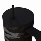 Straw tumbler XL θερμός ανοξείδωτο 18/8 Dark camo 900ml Estia 01-46163