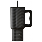 Straw tumbler XL θερμός ανοξείδωτο 18/8 Carbon fibre 900ml Estia 01-46170