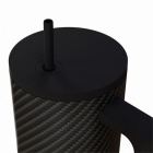Straw tumbler XL θερμός ανοξείδωτο 18/8 Carbon fibre 900ml Estia 01-46170