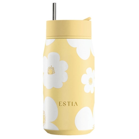 Κούπα θερμός lens ανοξείδωτο 18/8 Yellow daisy 360ml Estia 01-43094