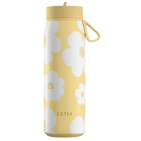 Ποτήρι θερμός pulse ανοξείδωτο 18/8 Yellow daisy 500ml Estia 01-42653