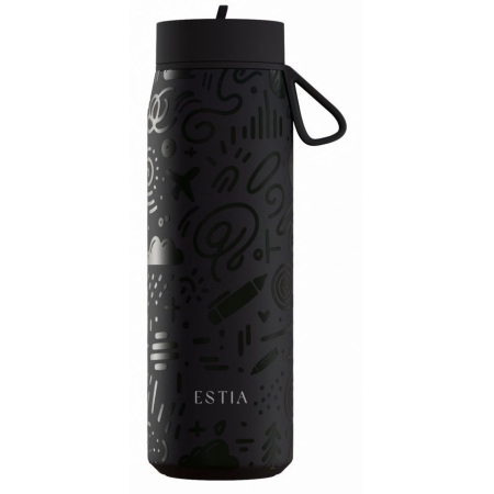 Ποτήρι θερμός pulse ανοξείδωτο 18/8 Noir echo 500ml Estia 01-42509