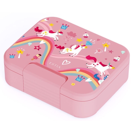 Φαγητοδοχείο παιδικό πλαστικό Rainbow dreams 1040ml Estia 01-44268