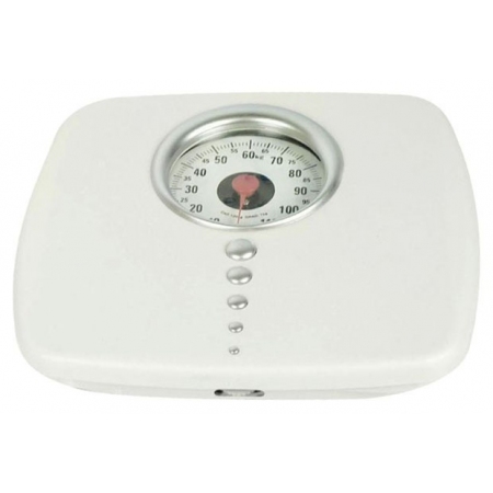 Ζυγαριά σώματος μηχανική λευκή 30x27εκ 580162 Dictrolux 060099