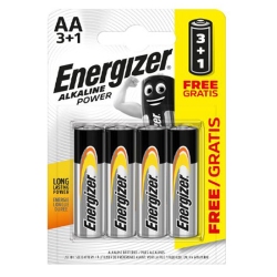 Μπαταρίες αλκαλικές σετ 4 τεμαχίων AA/1,5V Energizer F016707 