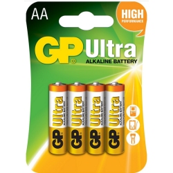 Μπαταρία αλκαλική AA/1,5V LR06 Ultra Alkaline 4 τεμάχια GP GPAU15-B4