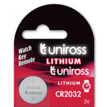 Μπαταρία λιθίου 3.0V CR2032 Uniross UNCR2032-B5