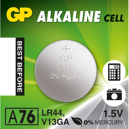 Μπαταρία αλκαλική A76/1,5V Alkaline Cell GP LR44