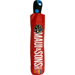 Ομπρέλα βροχής αυτόματη κόκκινη 53εκ Maui 6112