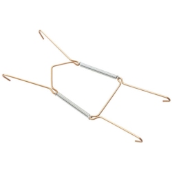 Βάση τοίχου-ελατήριο για πιάτα μπρονζέ No2 19-28εκ Αγγλίας 018