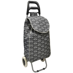 Καρότσι λαϊκής υφασμάτινο Λαχούρι μαύρο-γκρι 95εκ ELD-B203-04