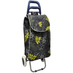 Καρότσι λαϊκής υφασμάτινο Λουλούδια μπλε-πράσινο 95εκ ELD-B203-05