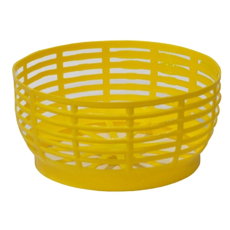 Καλάθι πλαστικό νταμιτζάνας κίτρινο 18x8.5εκ K00.K0010