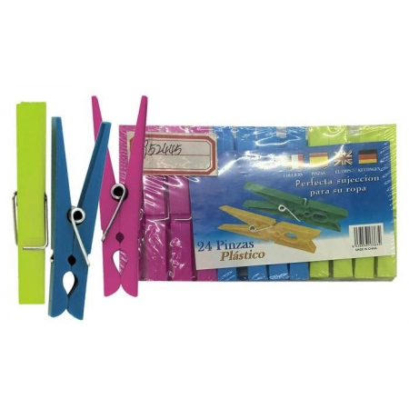 Μανταλάκια πλαστικά σετ 24 τεμαχίων Homie 80-1939