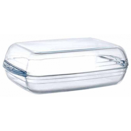 Πυρίμαχη γάστρα με καπάκι γυάλινη 5.2Lt Duralex 9150A