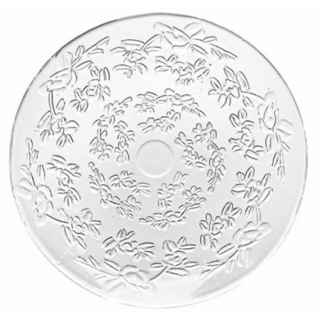 Πιατέλα διακοσμητική γυάλινη διάφανη 31x2.5εκ Homestyle 37012267