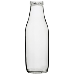 Μπουκάλι γυάλινο με βιδωτό καπάκι διάφανο 1Lt Homestyle 28870100