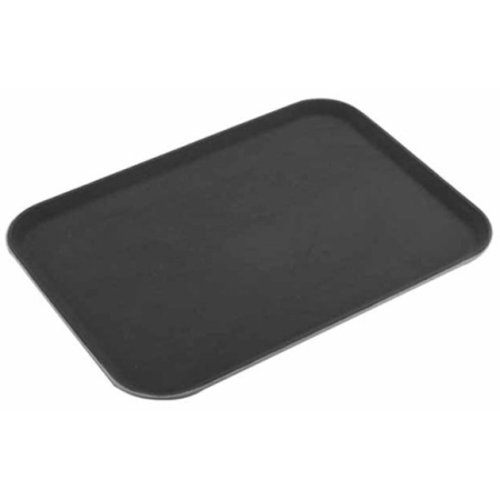 Δίσκος σερβιρίσματος αντιολισθητικός μαύρος 45.5x35.5x2εκ Homestyle 7351418