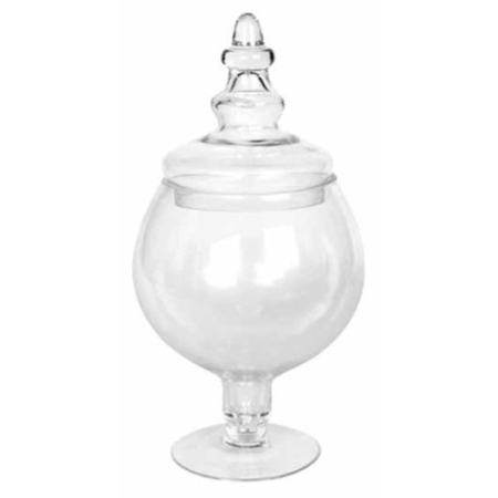 Κουπ με πόδι γυάλινο διάφανο 15x30εκ Homestyle B1630