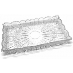 Πιατέλα γυάλινη διάφανη 29x17x3.5εκ Lirmartur D-55B