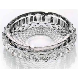 Σταχτοδοχείο γυάλινο διάφανο 19x5εκ Red cherry YG8007