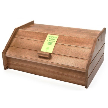 Ψωμιέρα ξύλινη καρυδί 42x28.5x18εκ Homestyle 081912