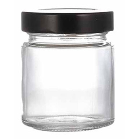 Βάζο αποθήκευσης γυάλινο με μεταλλικό καπάκι 106ml Homestyle 73599100