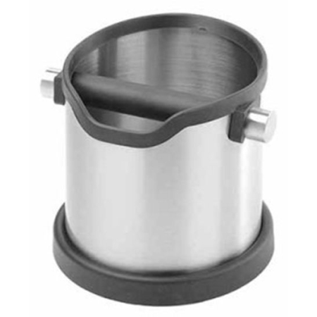 Knock box υπολειμμάτων καφέ ανοξείδωτο ασημί 18x16.5x16.5εκ Ectia 6163072