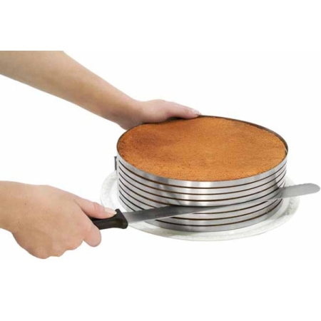 Τσέρκι ζαχαροπλαστικής ανοξείδωτο ανοιγόμενο για παντεσπάνι στρογγυλό Ectia 735098.1