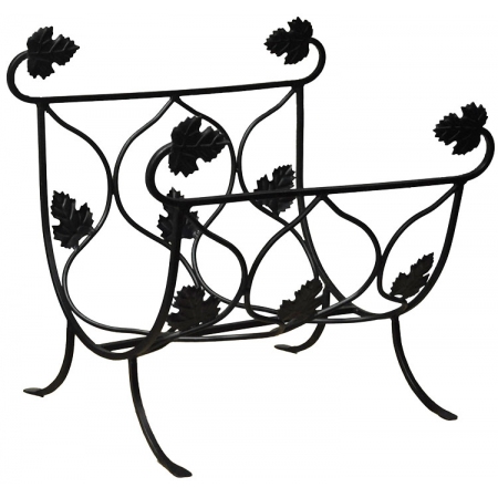 Βάση για ξύλα μεταλλική μαύρη 45x36x45εκ Sinialo 4900519