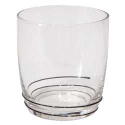 Ποτήρια ουίσκι σετ 6 τεμαχίων γυάλινα No302 διάφανο-μαύρο 330cc Sinialo 35-33-538Β-302