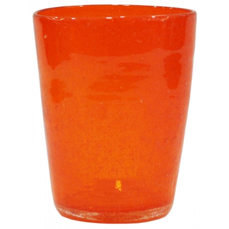 Ποτήρι ουίσκι γυάλινο πορτοκαλί 330cc Sinialo 36-39-9225O