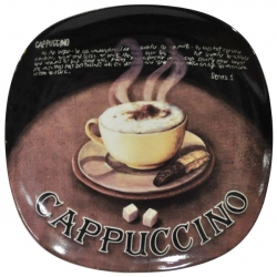 Πιάτο γλυκού stoneware Cappuccino καφέ 20.5x2.5εκ Sinialo 4902160