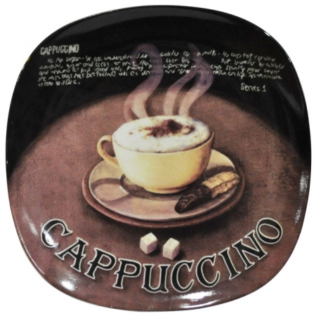 Πιάτο γλυκού stoneware Cappuccino καφέ 20.5x2.5εκ Sinialo 4902160