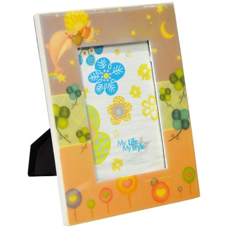 Κορνίζα παιδική ξύλινη πολύχρωμη 10x15εκ Ankor 710492