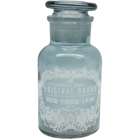 Μπουκάλι διακοσμητικό γυάλινο γαλάζιο 6x12εκ Ankor 748372