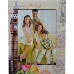 Κορνίζα δερματίνη Πύργος του Άιφελ μπεζ 10x15εκ Ankor P6004-4