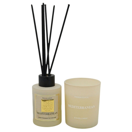 Αρωματικό χώρου με sticks 50ml και κερί σετ 2 τεμαχίων Mediterranean Ankor 849673