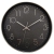 Ρολόι τοίχου πλαστικό μαύρο 30εκ Ankor 843848