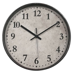 Ρολόι τοίχου πλαστικό αντικέ καφέ 27.5εκ Ankor 844845