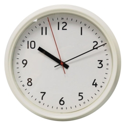 Ρολόι τοίχου πλαστικό εκρού-λευκό 30εκ Ankor 853137